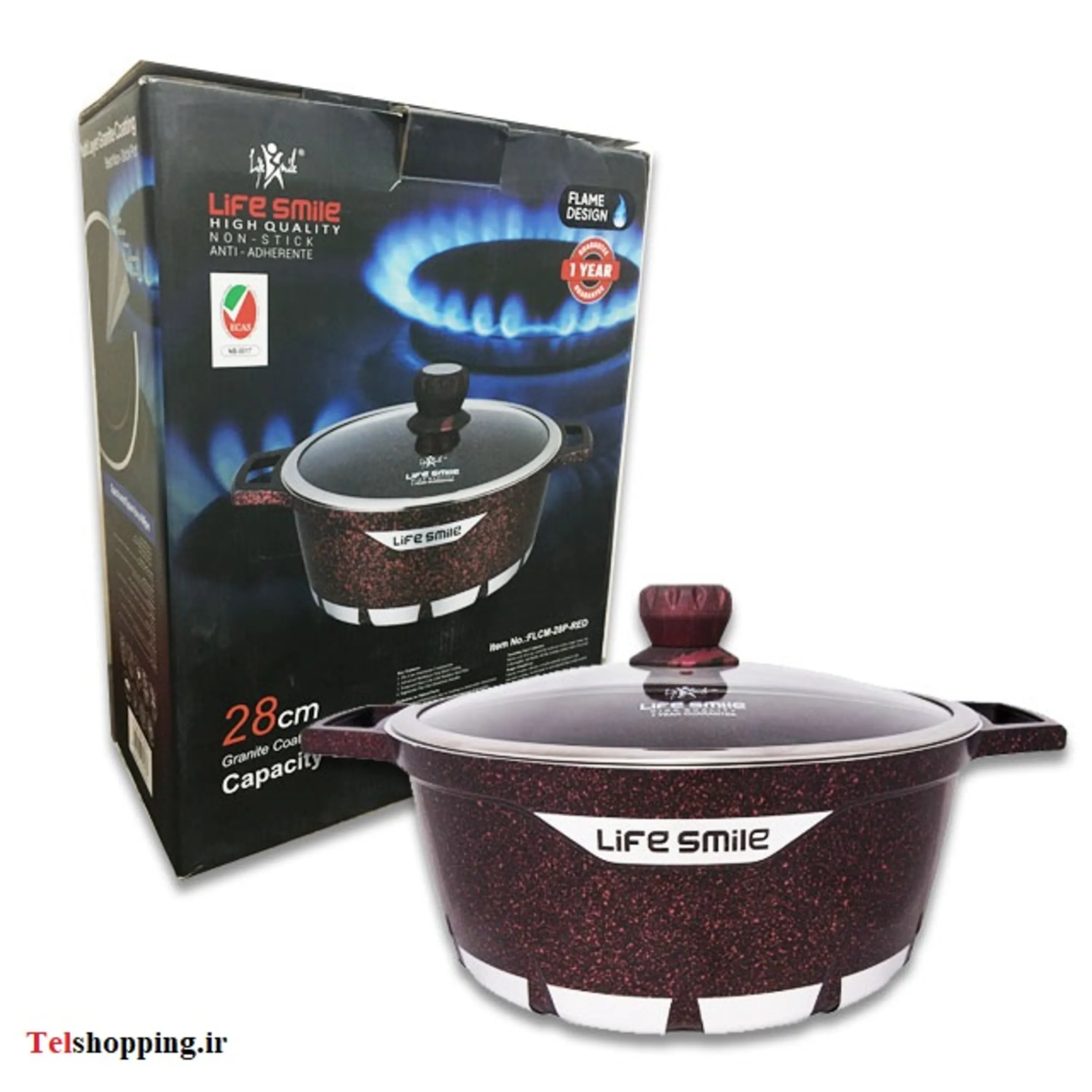 قابلمه لایف اسمایل مدل FLCM-28BS سایز 28