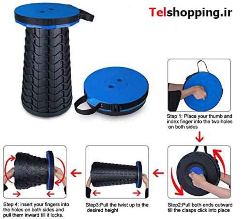 صندلی تاشو سفری telescopic Folding travel chair telescopic gallery1