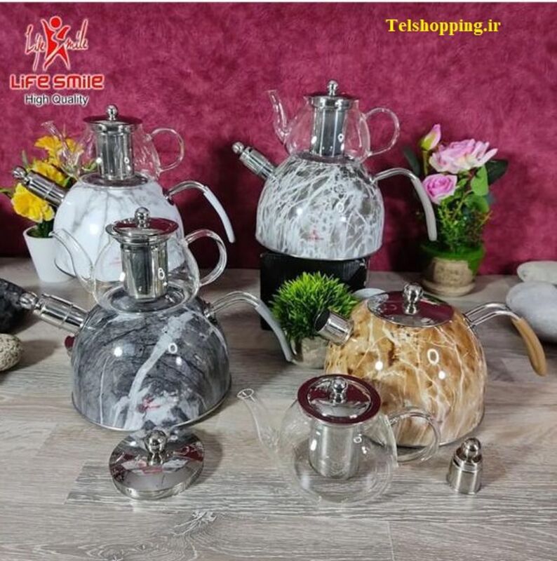 ست کتری و قوری لایف اسمایل مدل TK311G gallery5
