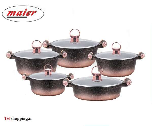 سرویس قابلمه مایر 10 پارچه نانو گرانیتی مایر مدل mr-1616