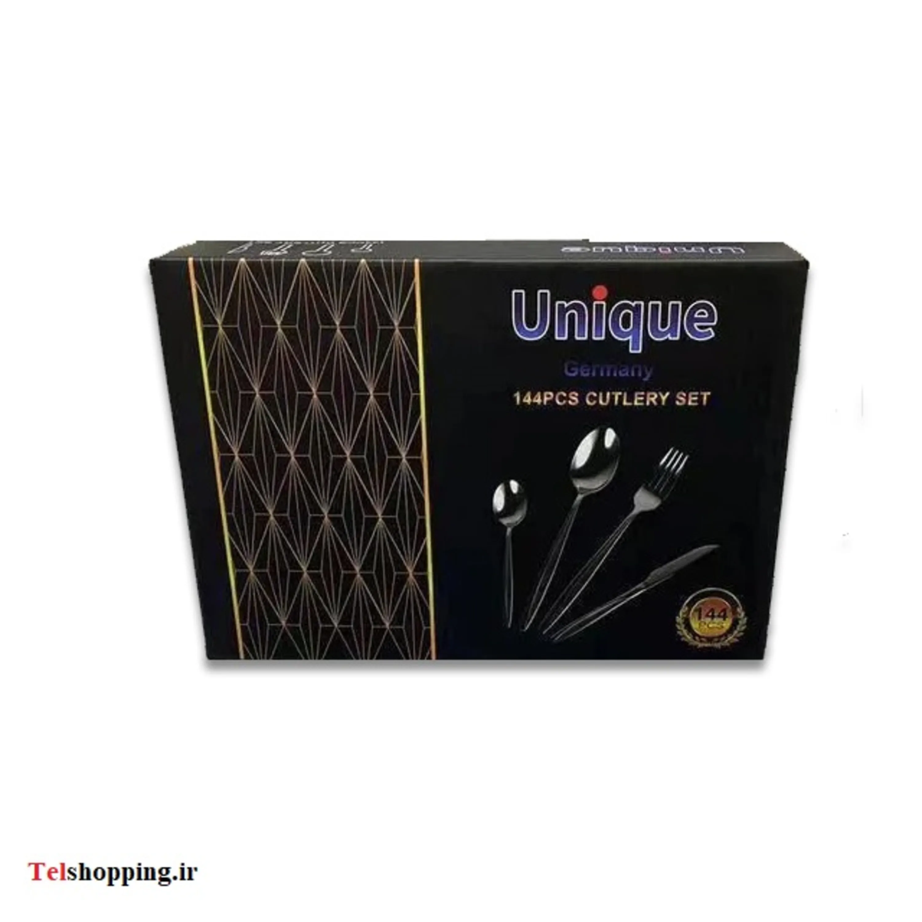 سرویس قاشق و چنگال 24 نفره 144 پارچه یونیک