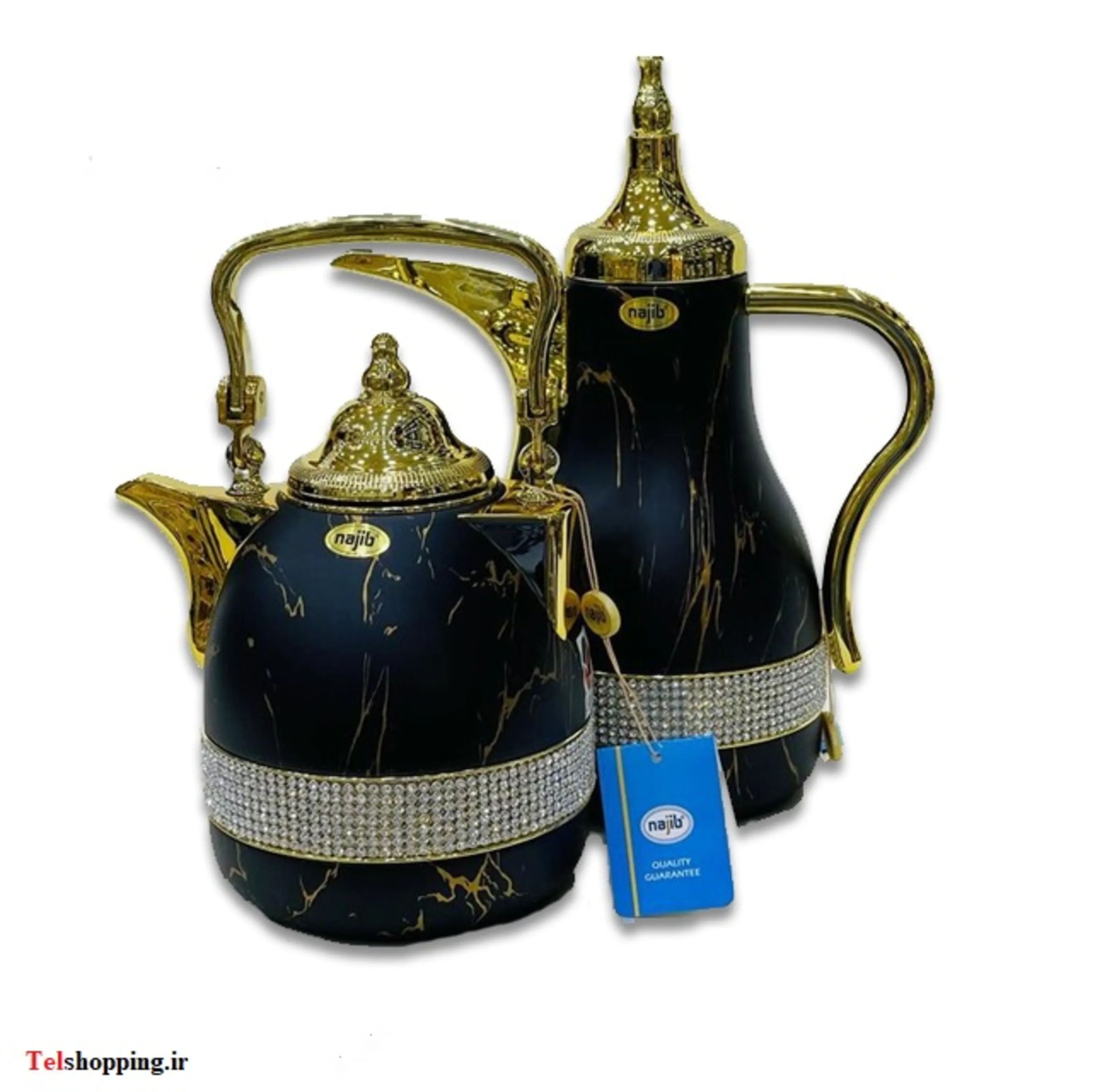 فلاکس دو قلو نگین دار نجیب مدل 1600