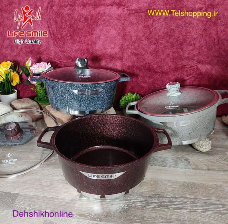 قابلمه سایز 36 گرانیت لایف اسمایل مدل FLCM-36P gallery2