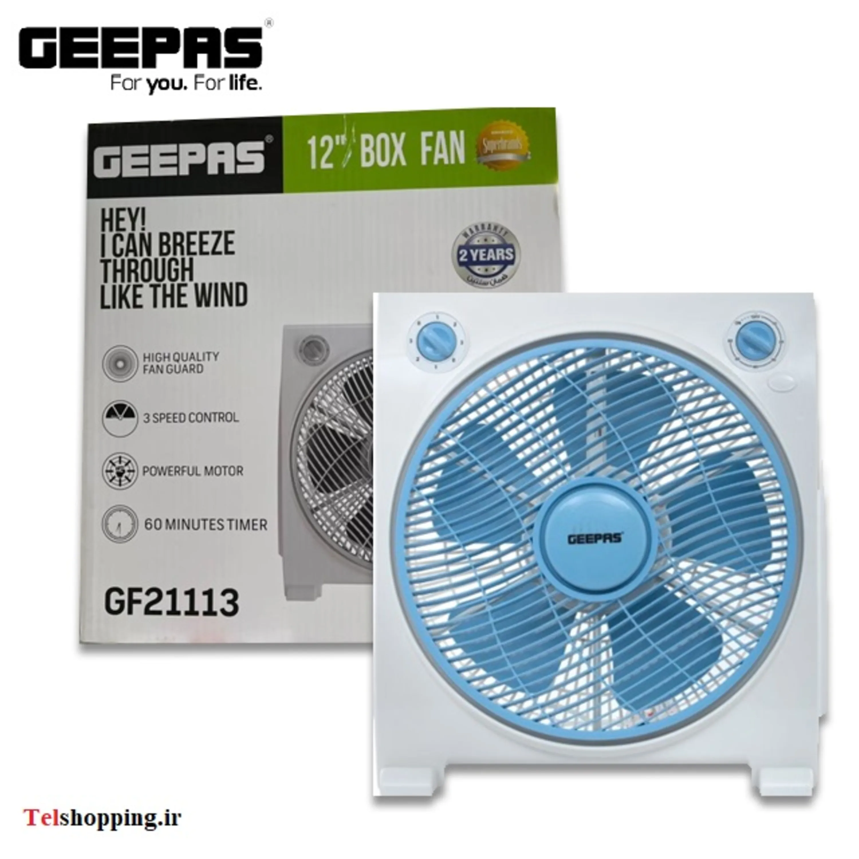 پنکه رومیزی جیپاس مدل GF21113