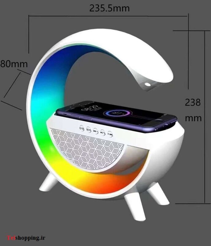 اسپیکر و شارژر وایرلس مدل RGB BT2301 gallery1