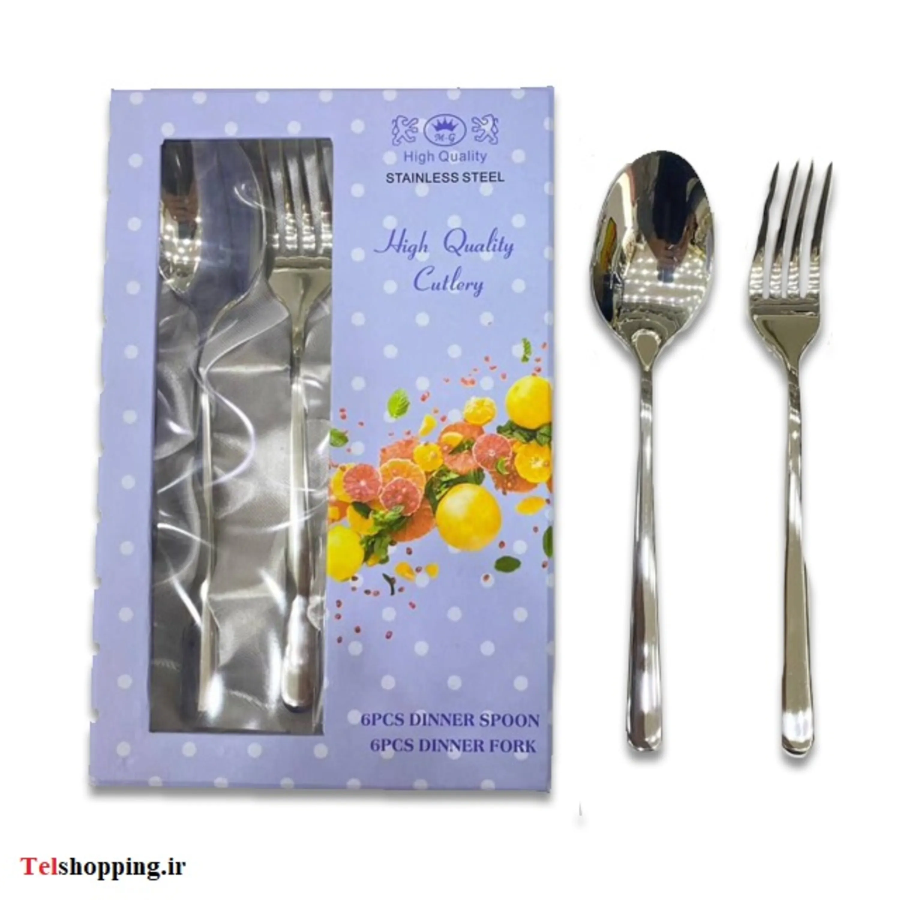 سرویس قاشق و چنگال 12 پارچه ام.جی
