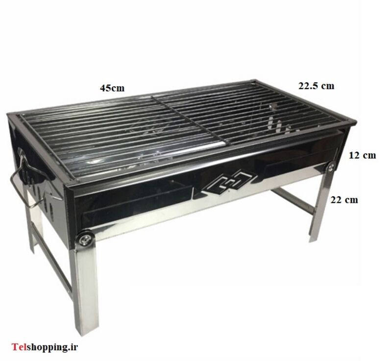 کباب پز ذغالی استیل مدل  HZA-6603 gallery1