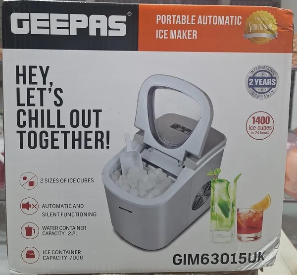 Geepas Portable Automatic Ice Maker- GIM63053UK