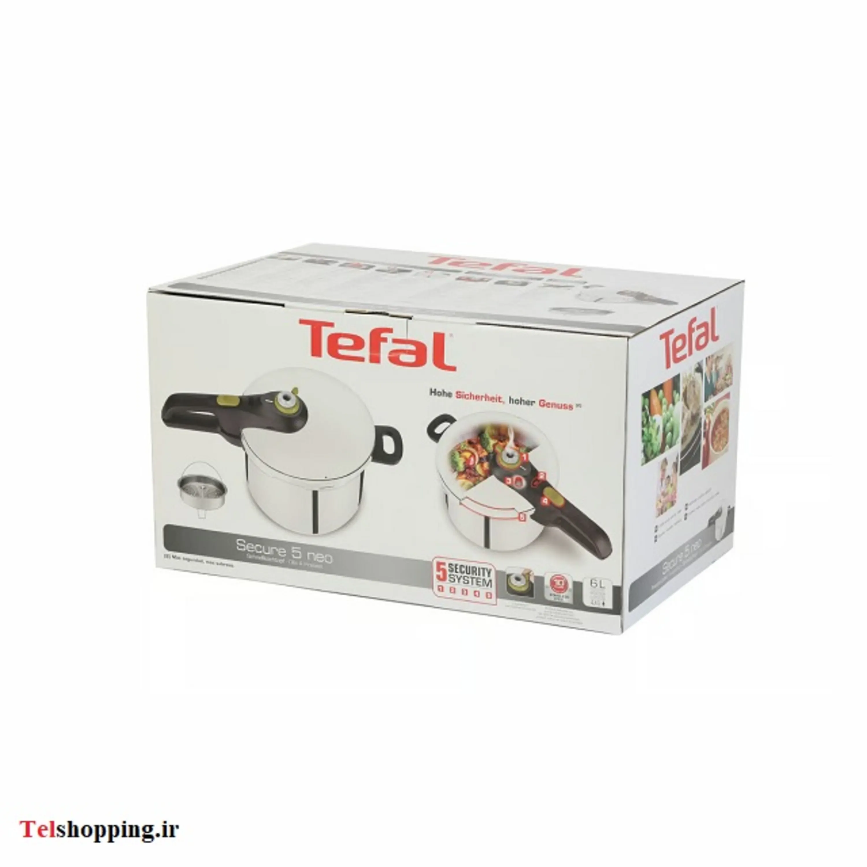 زودپز دوقلو تفال مدل SECURE 5 NEO گنجایش4و 6 لیتر