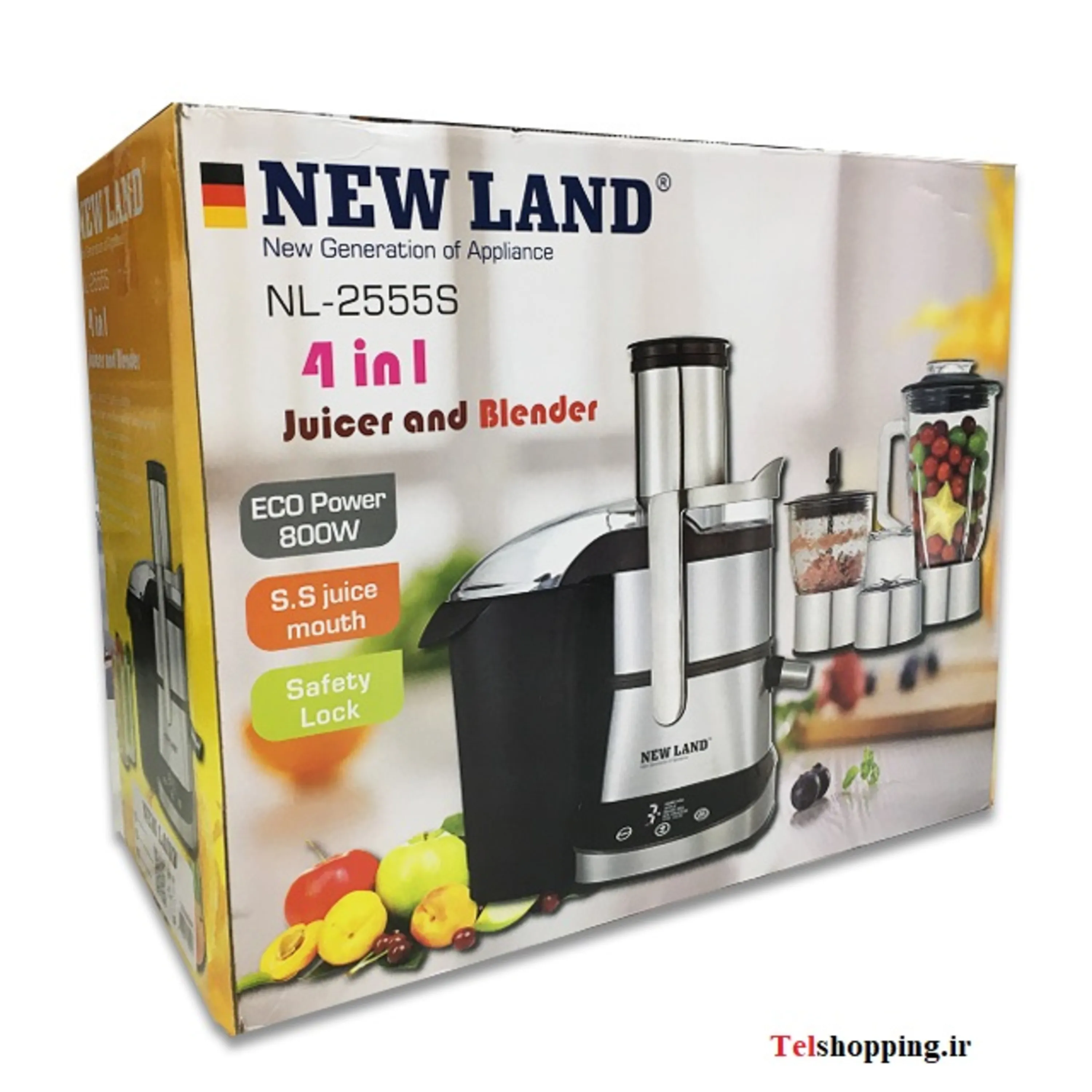 آبمیوه گیر 4 کاره نیولند مدل NL-2555S